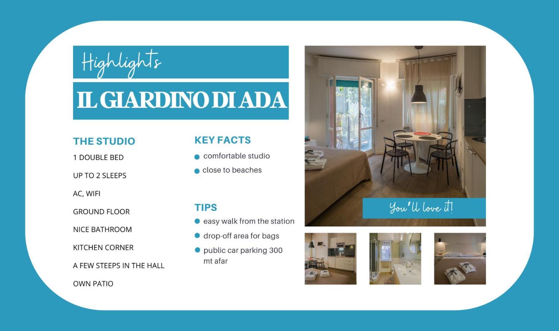Il Giardino Di Ada Ground Floor Studio With Ac And Patio Монтероссо-аль-Маре Екстер'єр фото